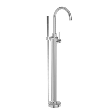Newport Brass Exposed Tub and Hand Shower Set, Satin Nickel (PVD), Floor 2480-4261-15S